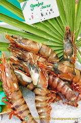 Fresh king prawns - gambas